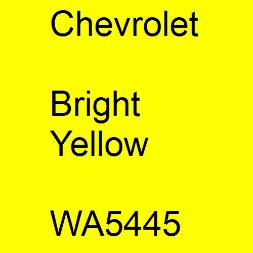 Chevrolet, Bright Yellow, WA5445.